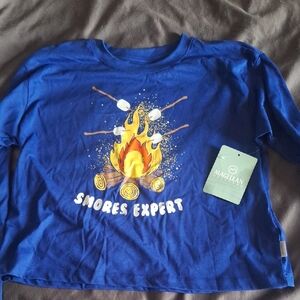 Magellan Outdoors Blue Long Sleeve Tee